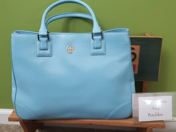 Tory Burch Robinson Saffiano Leather East West Tote - Etsy