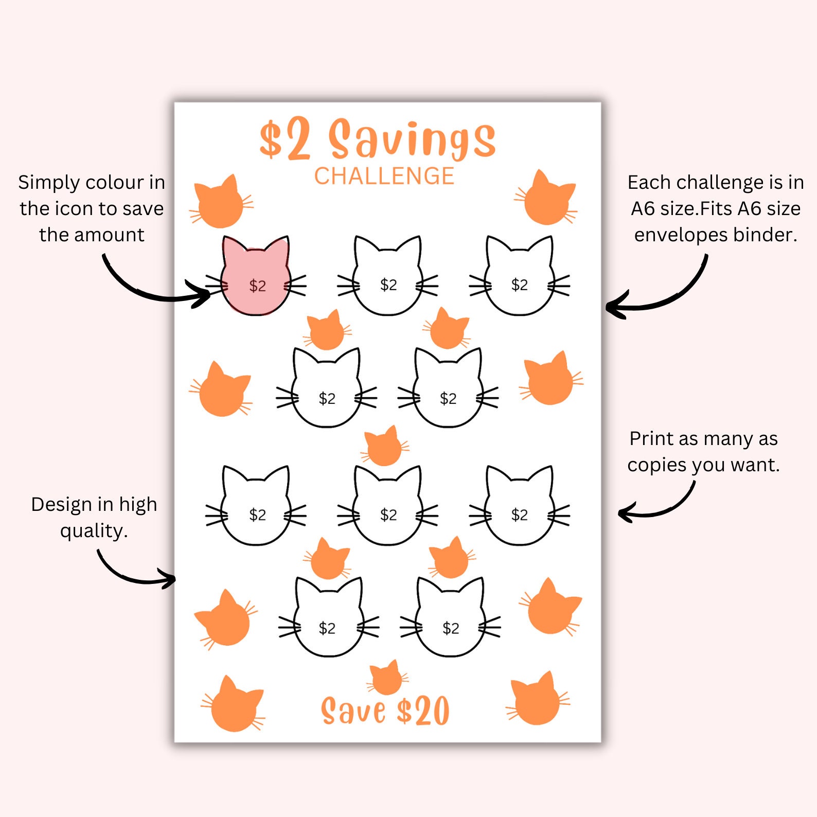 Ultimate Kids Savings Challenge Bundle, Mega A6 Flower Savings ...