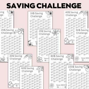 A6 Savings Challenge Printable Savings Challenge Bundle 1000 - Etsy