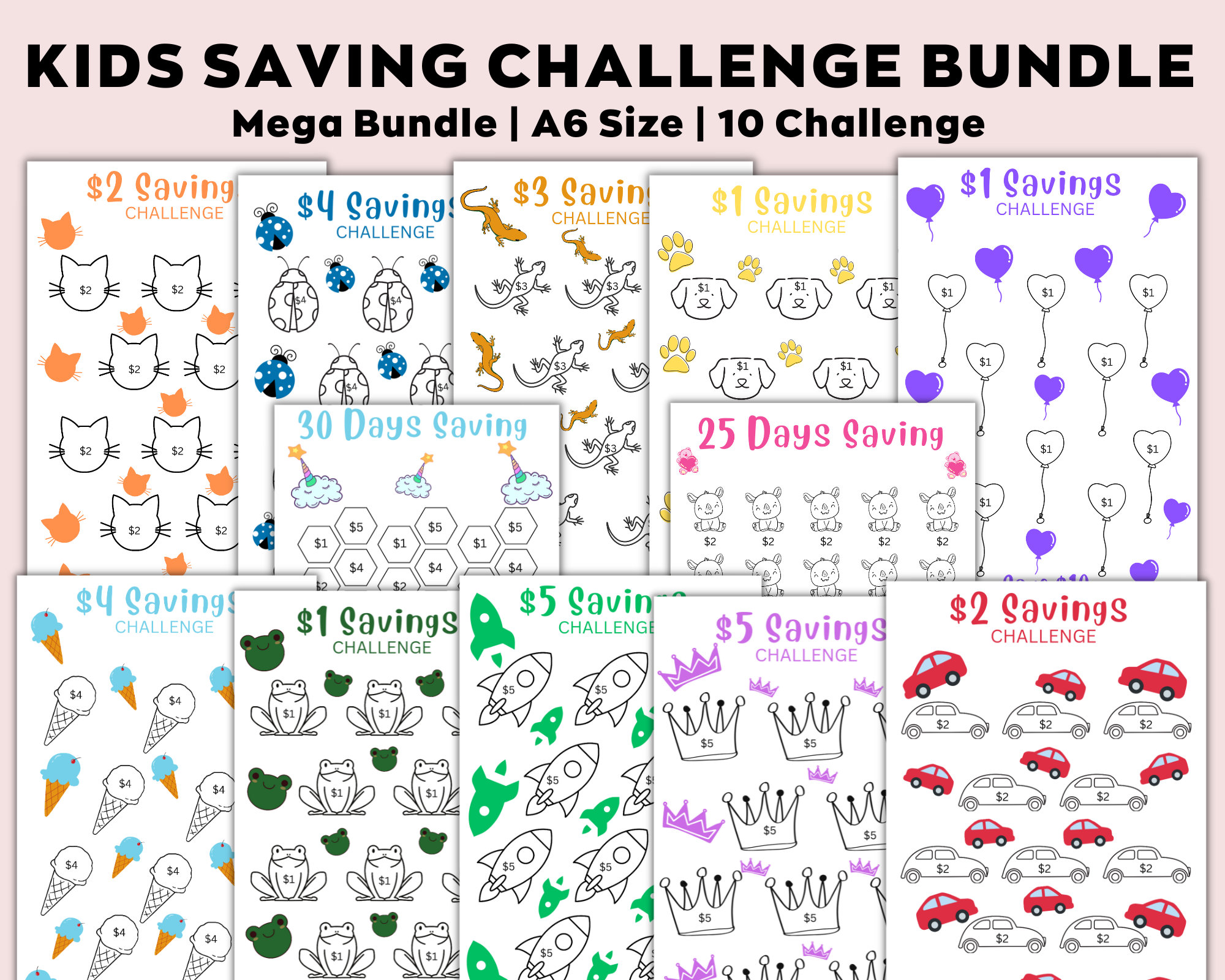 100 Saving challenge デザイン⑫ Box ver. 100 Saving challenge デザイン⑫ Box ver.
