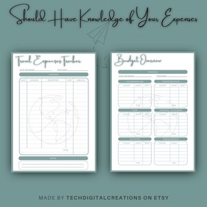 Printable Travel Planner Printable Travel Itinerary - Etsy