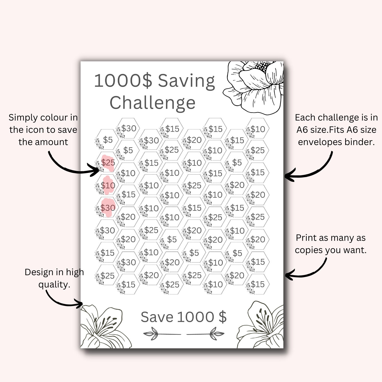 100 Saving challenge デザイン⑫ Box ver. 100 Saving challenge デザイン⑫ Box ver. 100 Saving