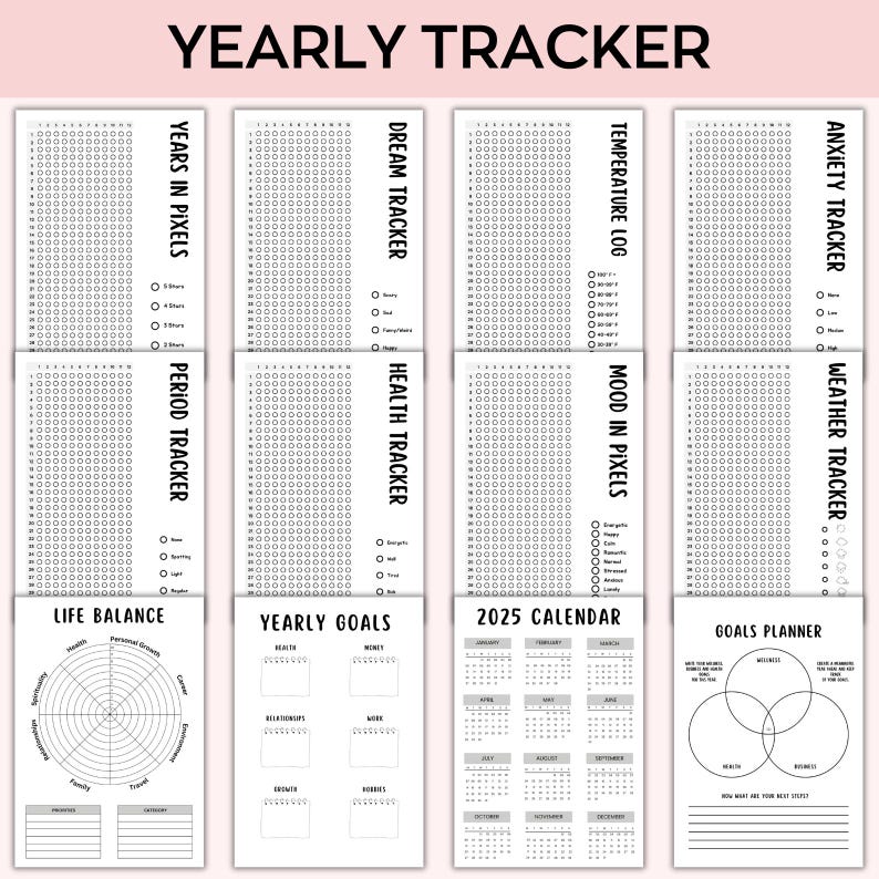 2025 Savings Challenge Printable Mega Bundle, Bullet Journal Bundle ...