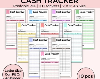 Cash Envelope Inserts, Budgeting Inserts, Cash Trackers, Printable inserts, Spending Tracker, Expense Tracker, Budgeting Printable