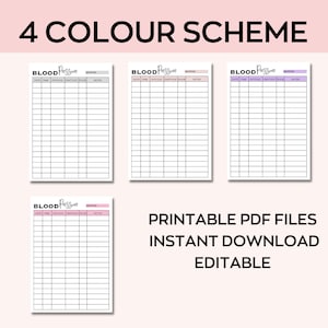 Blood Pressure Log Book Printable, High Blood Pressure Tracker ...