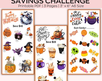 Halloween Mini-Spar-Challenges, Geister-Spar-Tracker, Low Budget Challenge, Herbstbudgetierung