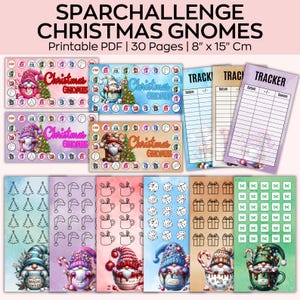 Mini Sparziele Zwerge Tracker, Weihnachtsspiel Ersparnisse, A6 Dashboards, Bargeldfüllung, Haushaltsbuch.