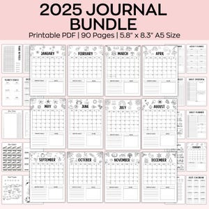 2025 Sparking Challenge druckbares Mega-Bundle, Spar-Tracker, 2025 Spar-Challenge Niedrige Zahlen, A6 Spar-Challenge, Option für GERINGES Einkommen