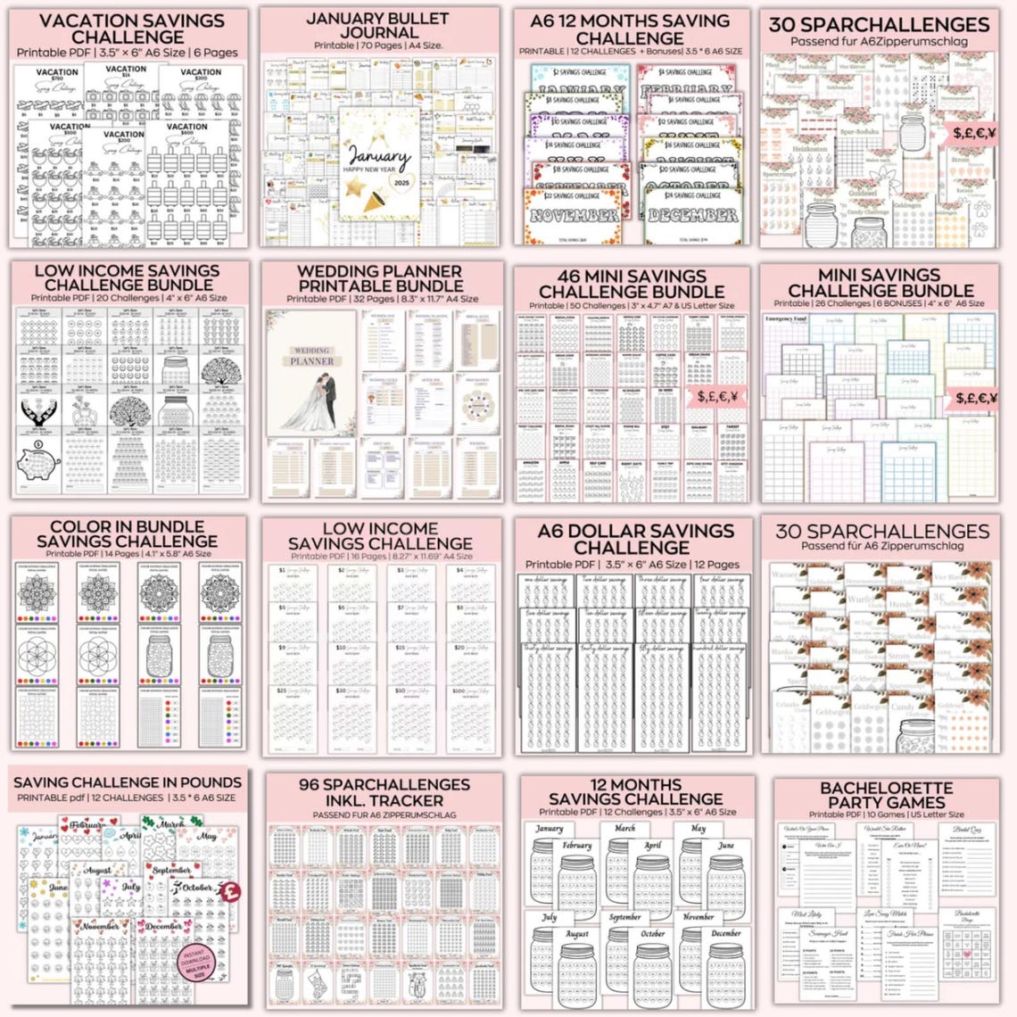 Whole Shop Mega Bundle, LIFETIME Entire Shop Planners Access, Unlimited ...