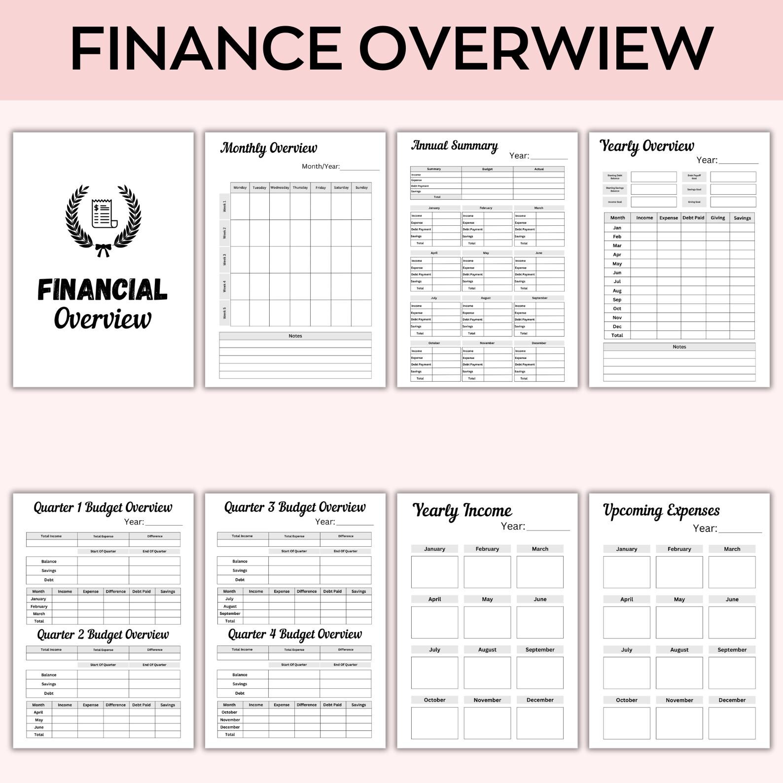 Budget Finance Planner Bundle Printable, Digital Budget Journal Ipad, Ultimate Finance Planner ...