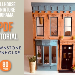 Miniatura di casa a schiera di New York – costruzione fai da te in miniatura in scala 1:12,