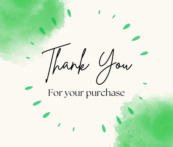 Printable Thank You Card Small Business Thank You Card - Etsy