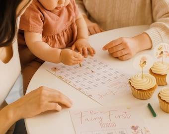 Bingo de Aniversário de Fadas • Modelo Canva, Jogo de Festa (Download Instantâneo)