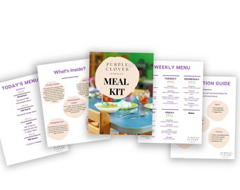 Kit de planificación de menú semanal para guarderías: totalmente editable