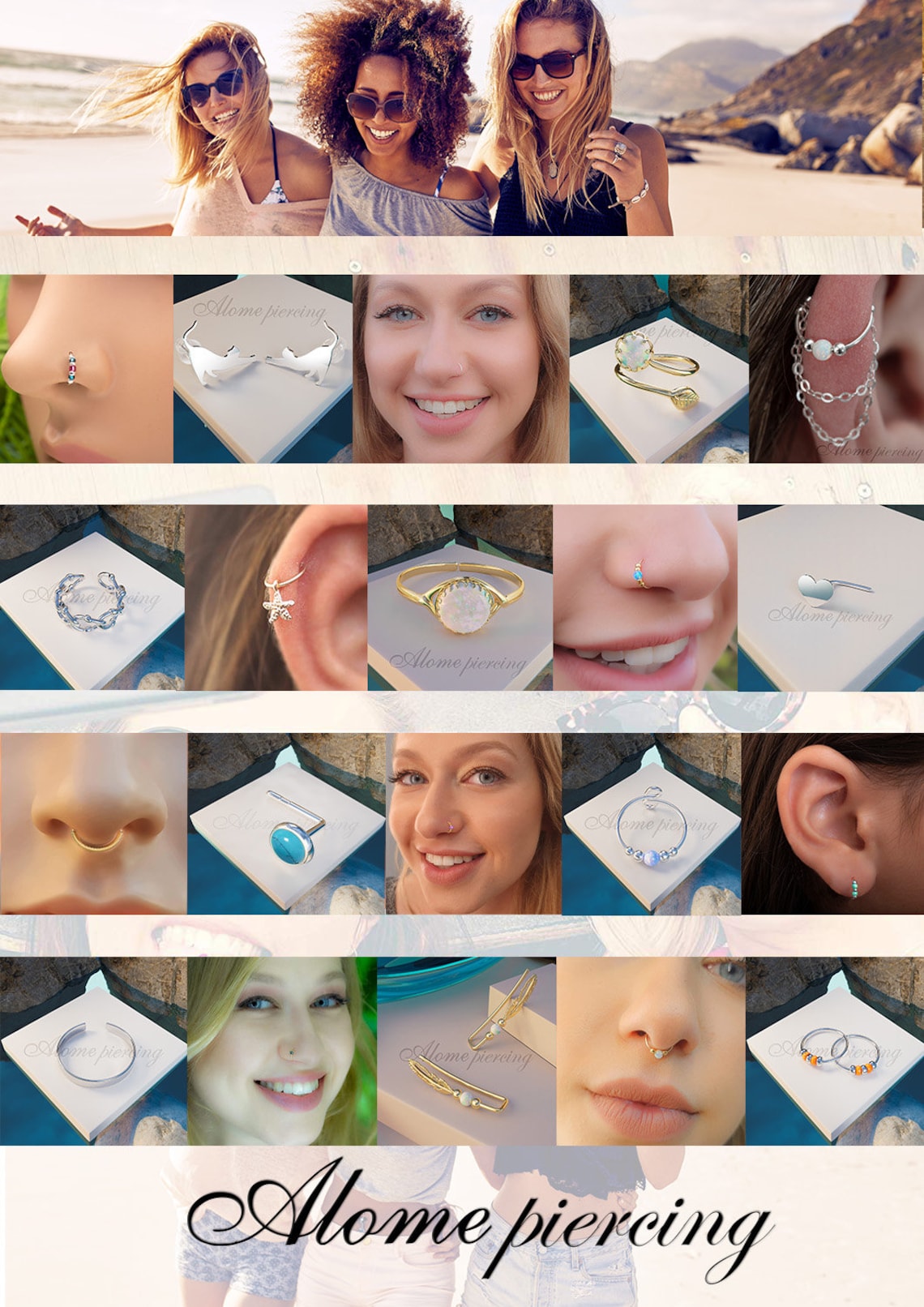 Fake Clip on Nose Ring 24g 14k Gold Filled No Piercing Etsy