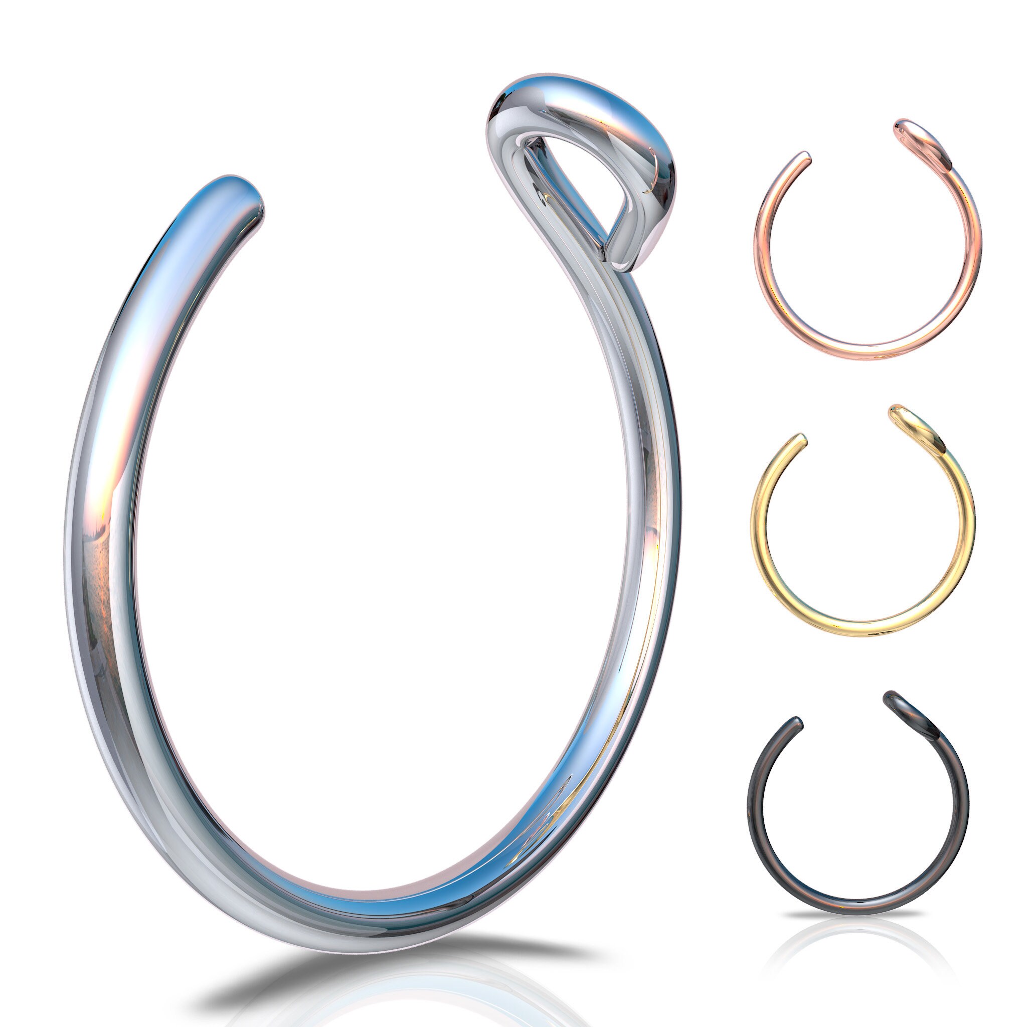 Wendunide 2024, 2023 Clearance, Nose Rings, Nose Jewelry Double Nose Hoop  Ring For Piercing Nose Hoop, Nose Ring Hoop For Women, Spiral Nose Hoop For  Girls, Nostril Piercing Jewelry 12PC Multicolor - Walmart.com