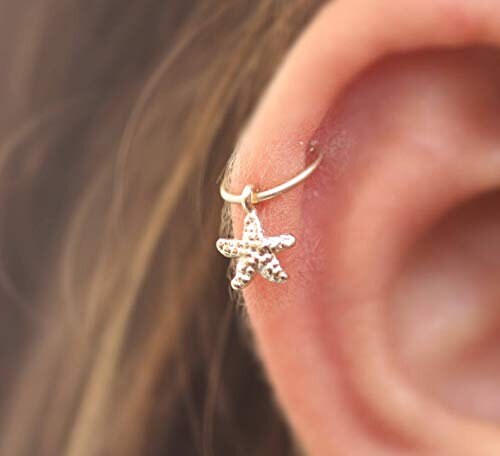 Starfish cartilage shop earring