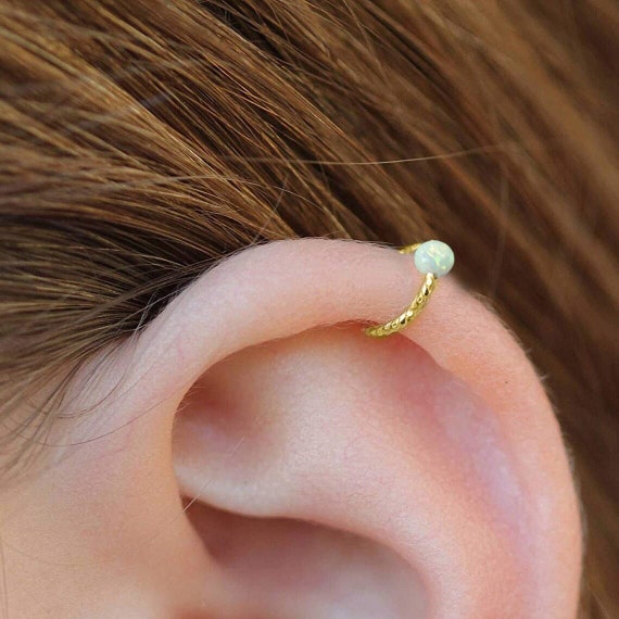 Opal cartilage sale hoop