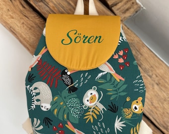 Personalized children's backpack | Personalized nursery bag | Preschool bag | Baby name bag | Baby shower gift | Handmade baby bag