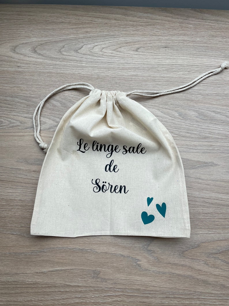 Personalized pouch / changing bag / comforter bag / nursery bag / personalized bag / school / baby clothing bag / birth outfit / maternity image 2
