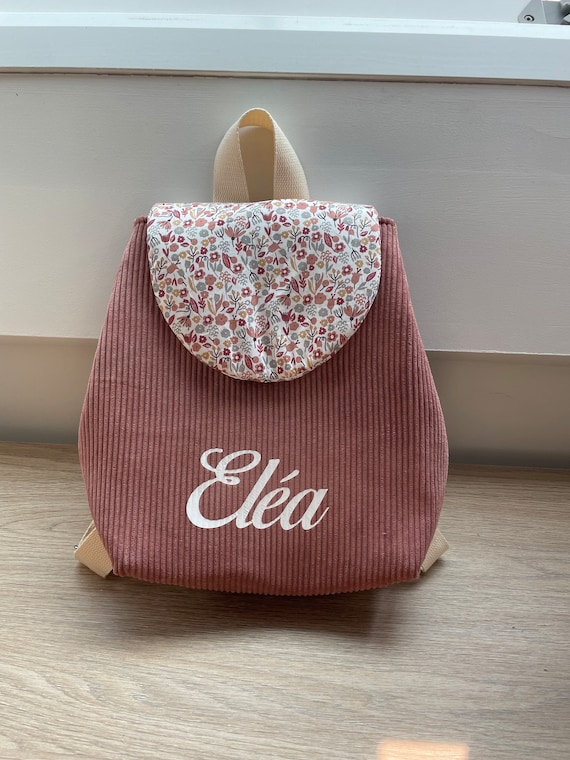 Sac à dos enfant personnalisé | Sac crèche personnalisé | Sac maternelle | Sac prénom bébé | Cadeau naissance | Sac bébé fait main
