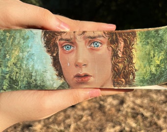 LOTR Schilderij op de voorrand JRR Tolkien Frodo Baggins verlaat de Fellowship