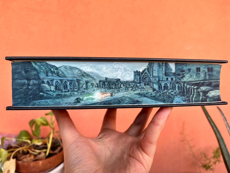 HP Fore Edge Painting of the Final Battle Etsy