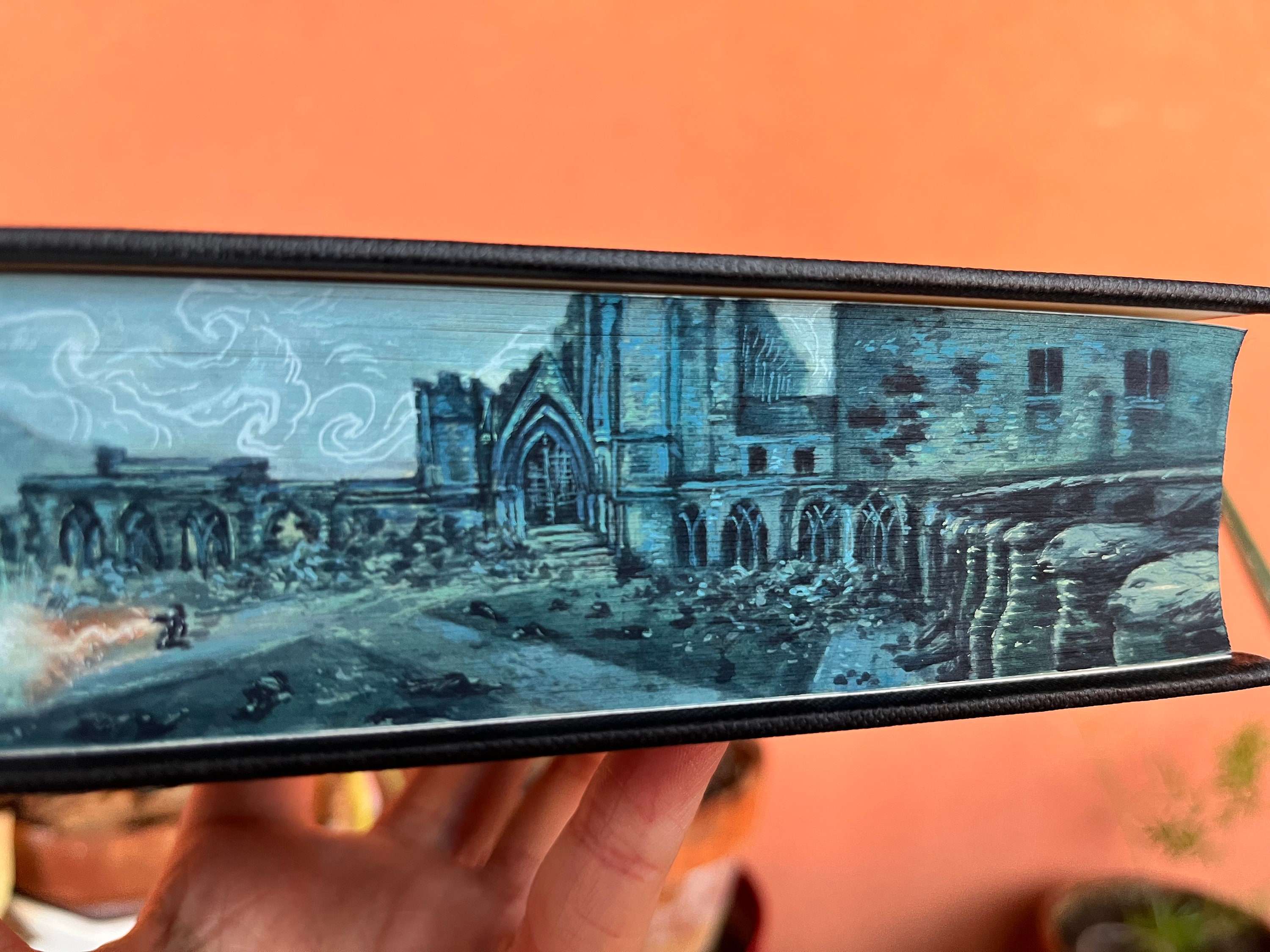 HP Fore Edge Painting of the Final Battle Etsy