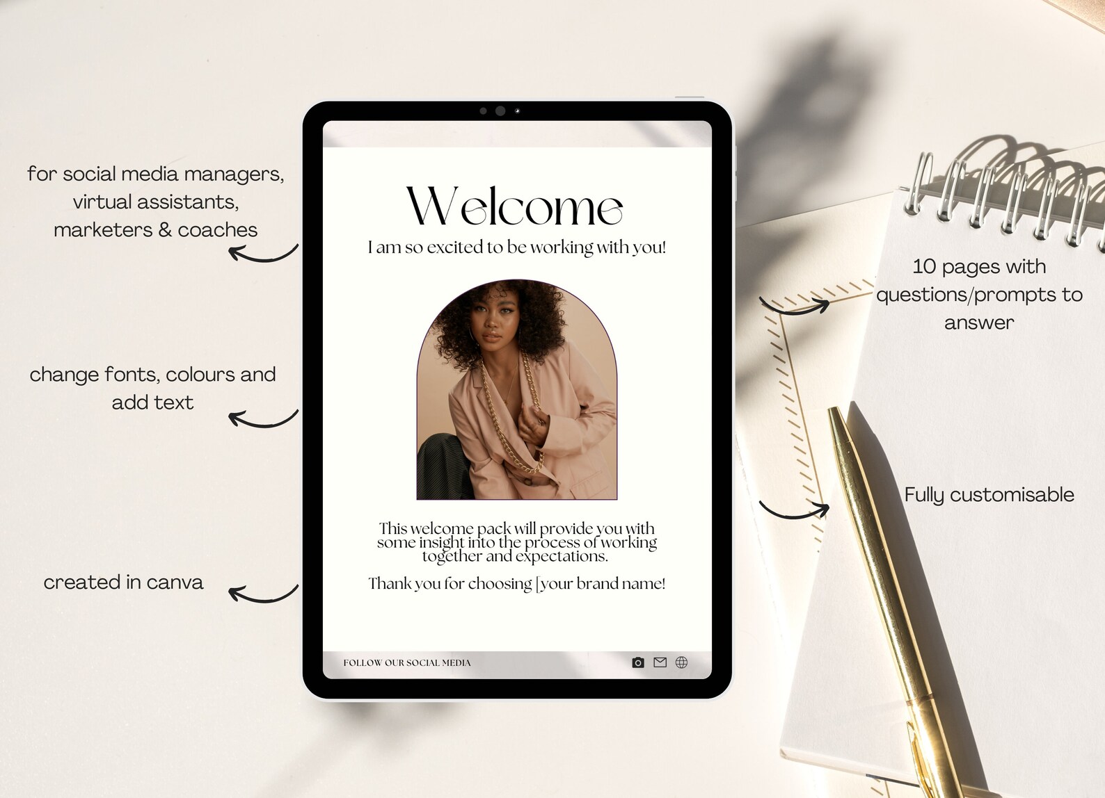 Client Welcome Packet Template, Client Onboarding Template Canva, New ...