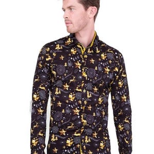 Christmas Carol Print Shirt