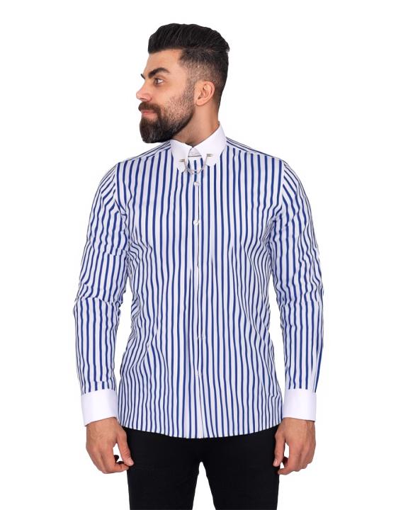 Van Heusen Ultra Wrinkle Free Van Heusen Men's Regular Fit Dress Shirt -  Pinpoint Solid Blue, 16 Neck 36/37 Sleeve, Easy Care Buy Van Heusen Formal  Shirts