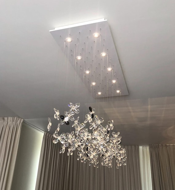 Floating Butterfly Chandelier Large Size Etsy