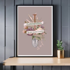 Cottagecore muurkunst afdrukbaar met citaat, afdrukbare lichte academische wereld, groene heks kunst aan de muur, digitale poster voor tuinieren muurgalerij