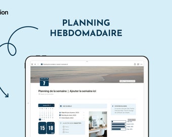 Notion Planning de la semaine | Planner