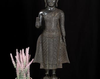 仏像 立像 青銅製 古代青銅製阿含印立像仏（28.8 x 11.6 cm、2.8kg） - Etsy 日本