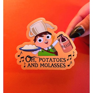OTGW, Greg, Wirt, Burgle Your Turts, Potatoes and Molasses Stickers, Water-Proof, Handwash Only