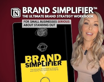 Brand Strategy Workbook for Small Business Notion | Brand Message | Brand Strategy Kit | Brand Strategy Template | Small Business Templates