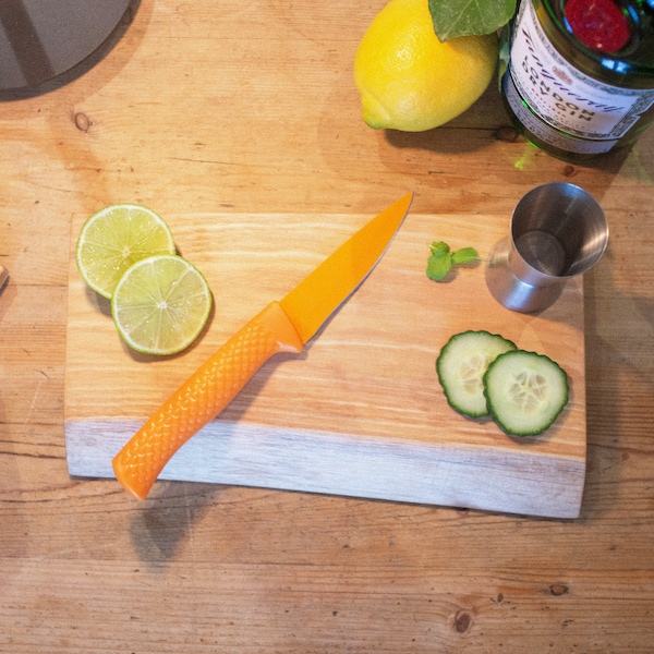 Small Natural Ash Live Edge Gin and Tonic Board | Cheeseboard | Cocktails | Small Chopping Board | Bread Board | Rustic