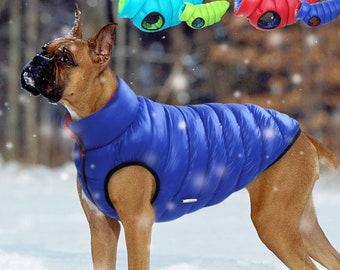 Warm Waterproof Reversible Dog Coat - Multiple Colours / Sizes