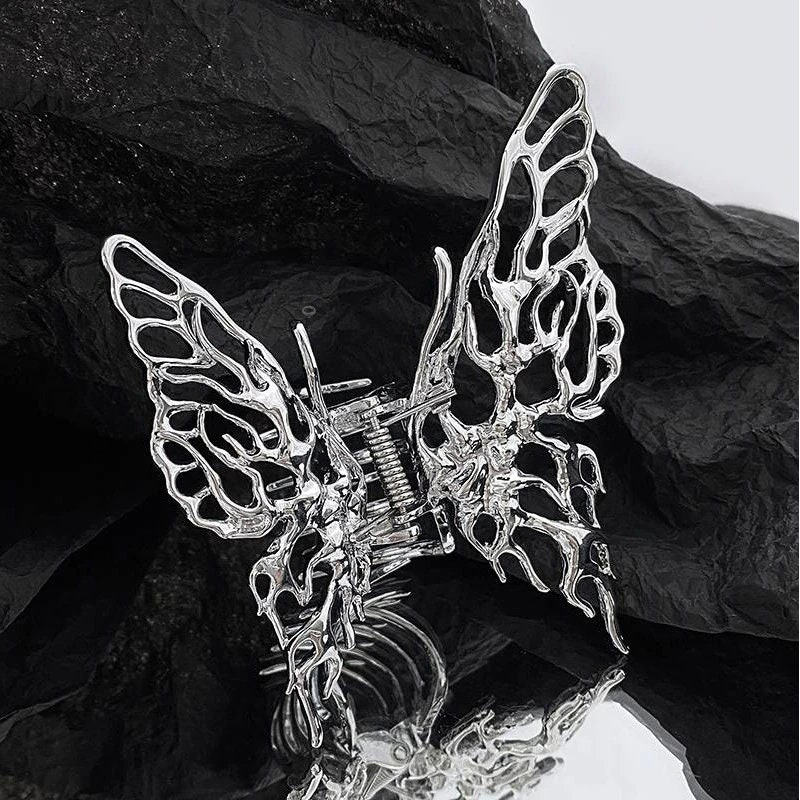 Hand-Painted Cabbage Butterfly Claw Hair Clip main image 1