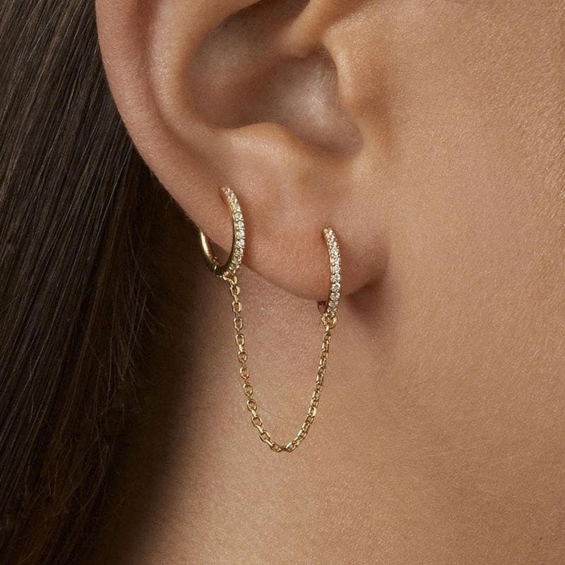 Gold & Gemstone Earrings - Cartilage Studs, Hoops, & Drops – tagged  