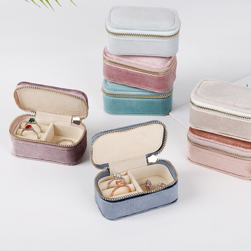 Small Jewelry Travel Case, Travel Jewelry Box Leather, Personalized Jewelry  Box for Girl, Portable Travel Jewelry Box, Mini Jelewlry Box 