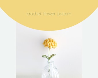 Crochet Chrysanthemum Flower Pattern: DIY Floral Ornament (PDF Download)