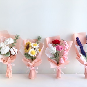 Crochet Flower Bouquet | Mother’s Day Gift | Birthday Gift | Crochet Flowers | Floral Ornament | Table Decor | Gifts For Her