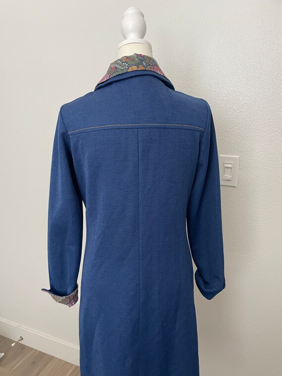 1970s Denim Polyester Long Sleeve Dress - image 4