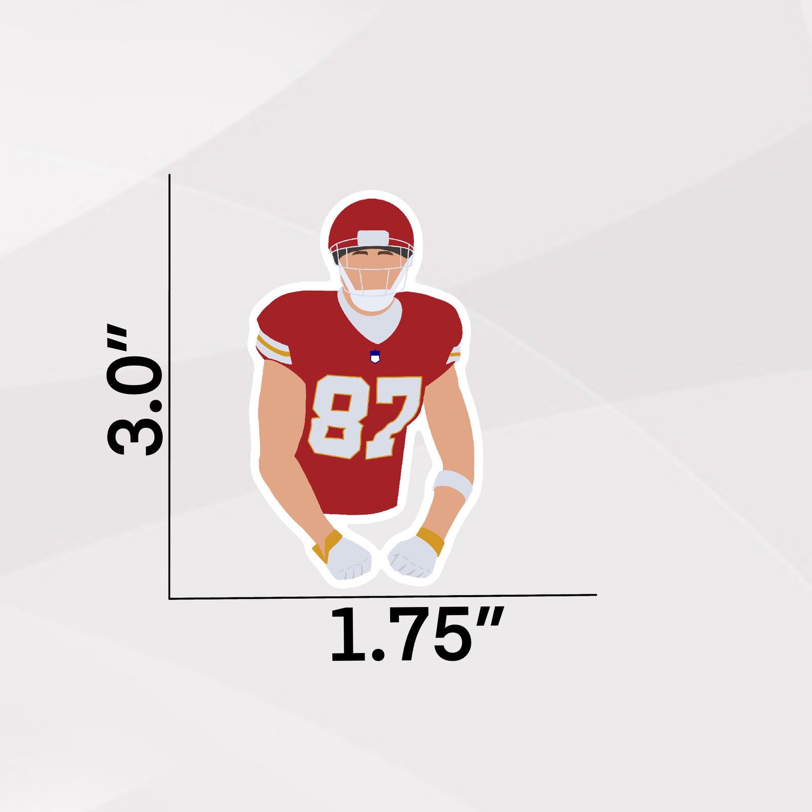 Travis Kelce Kansas City Sticker Kansas City Laptop Sticker Waterproof