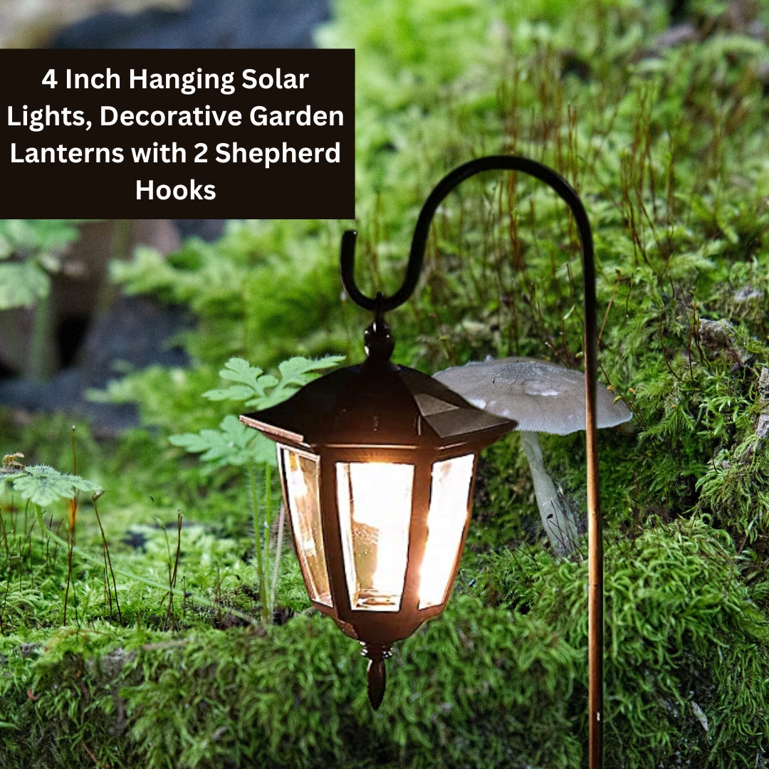 34 Inch Hanging Solar Lights Decorative Garden Lanterns With - Etsy