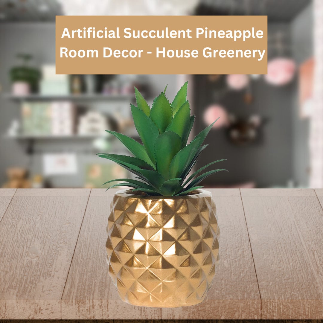 Handmade Modern Artificial Pineapple Plant Decor home Decor Etsy