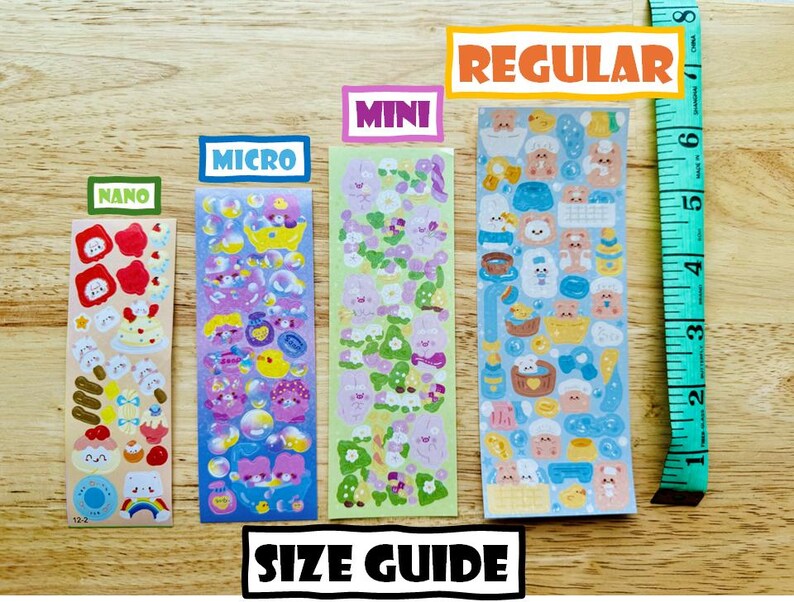 Nano R Sticker Random NANO Sticker Sheets (3 Sheets) - Etsy