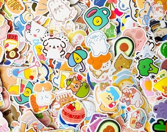 Random Cute Kawaii Sticker Flake Grab Bag (10 stickers)